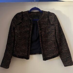 Banana Republic Black and Gold Tweed Blazer